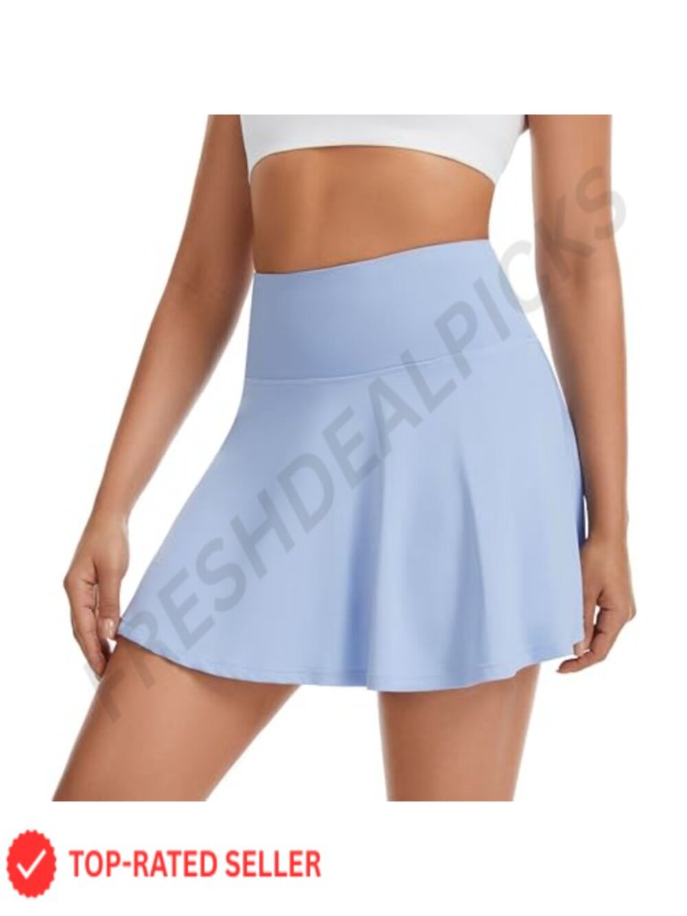 Womens High Rise Tennis Skort Athletic Running Skirt Pleated Workout
